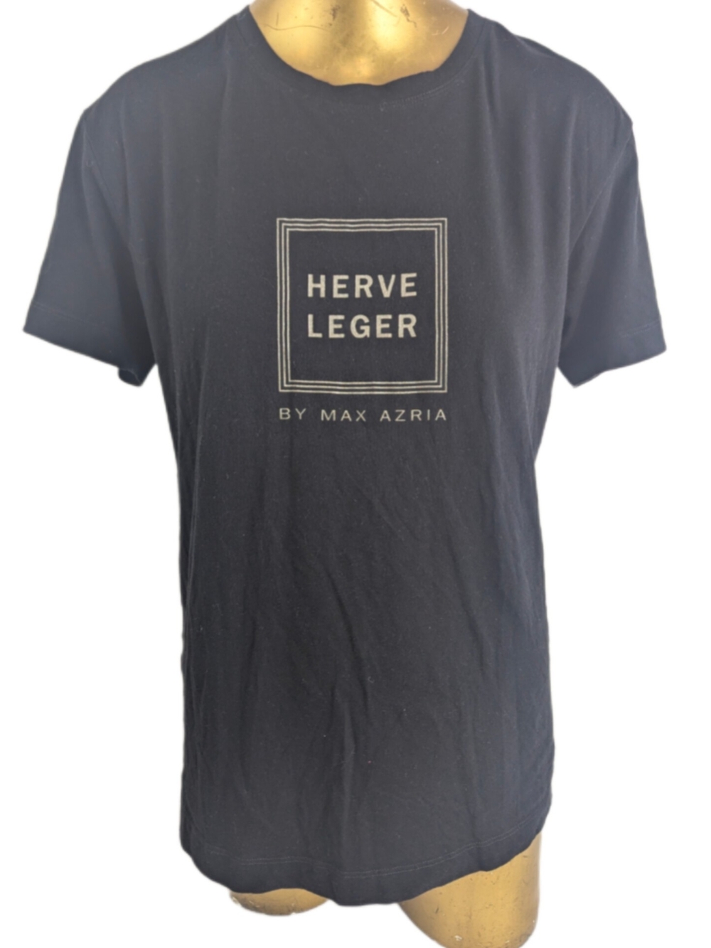 Herve Leger Black Tee Celebrating 30 Years Of Style Size Small